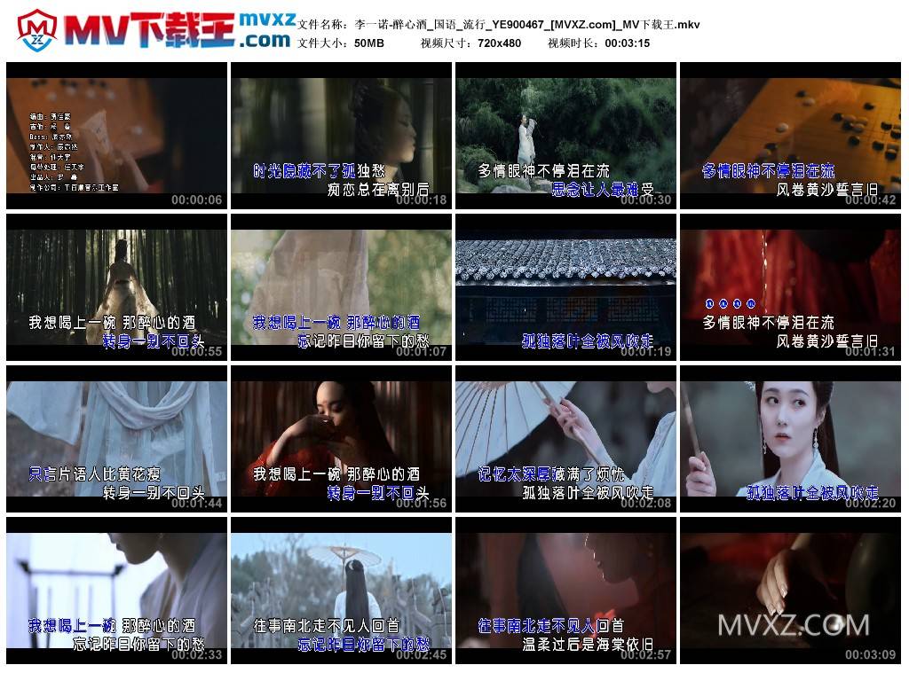 李一诺-醉心酒_国语_流行_YE900467